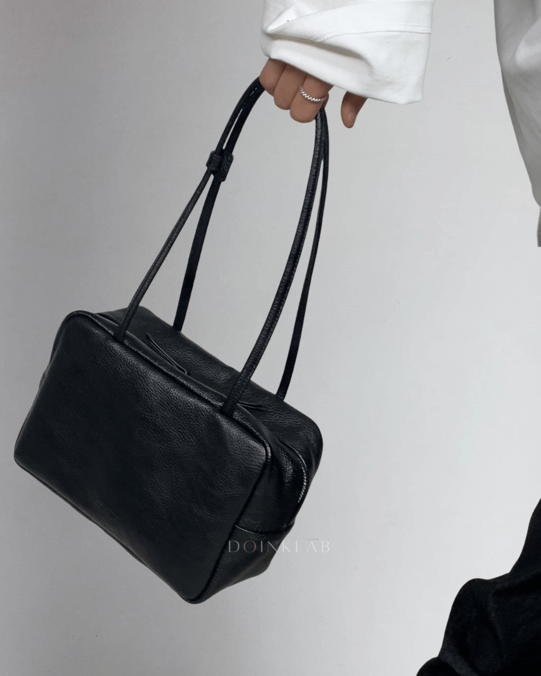 BUCKS AND LEATHER Block Bag