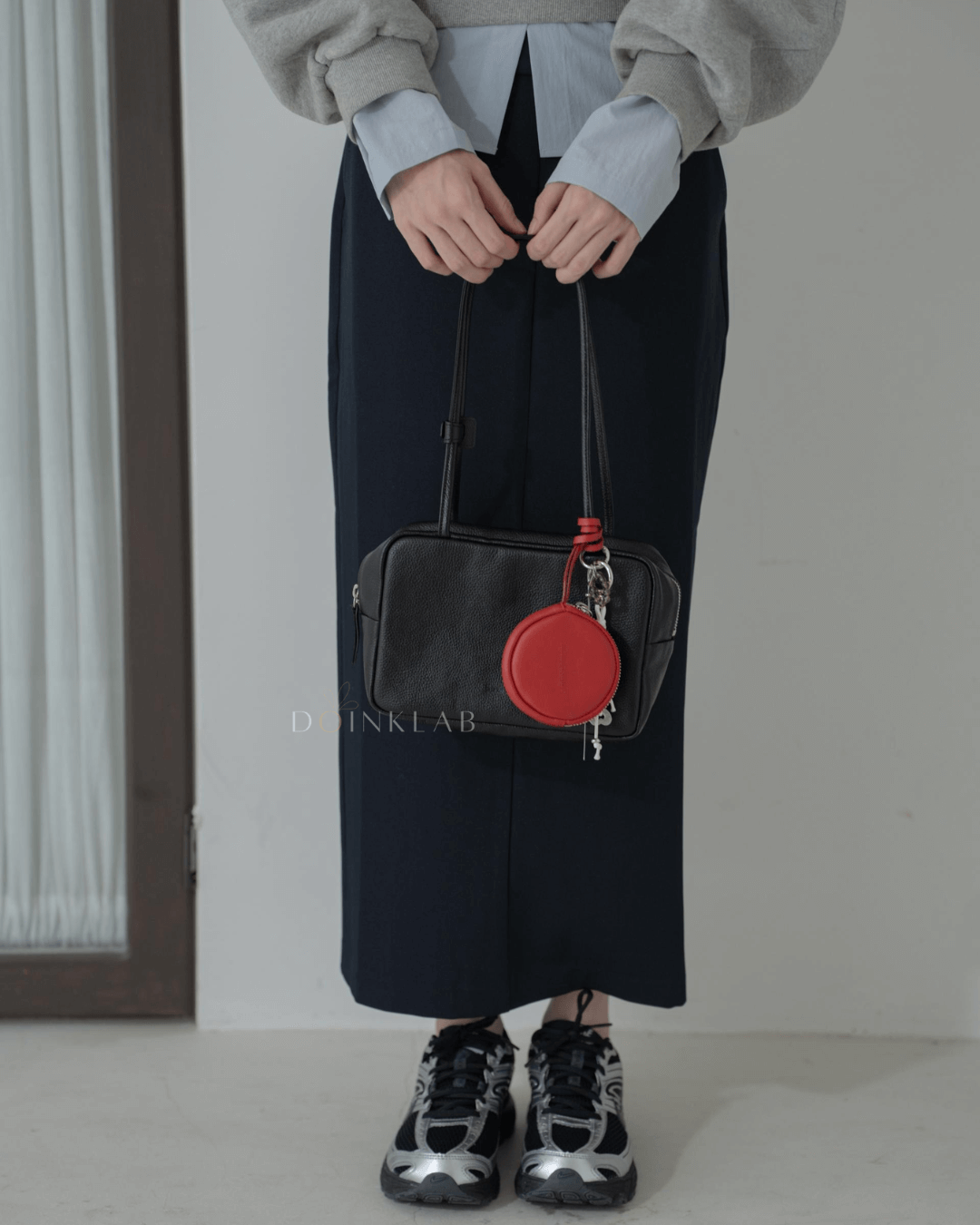 BUCKS AND LEATHER Block Bag