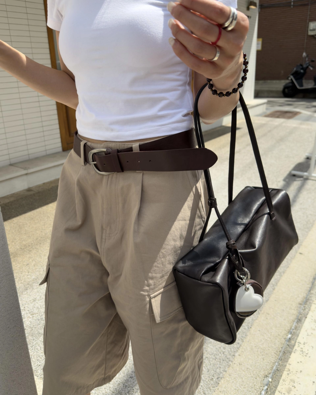 BUCKS AND LEATHER 058 Brick Shoulder Bag