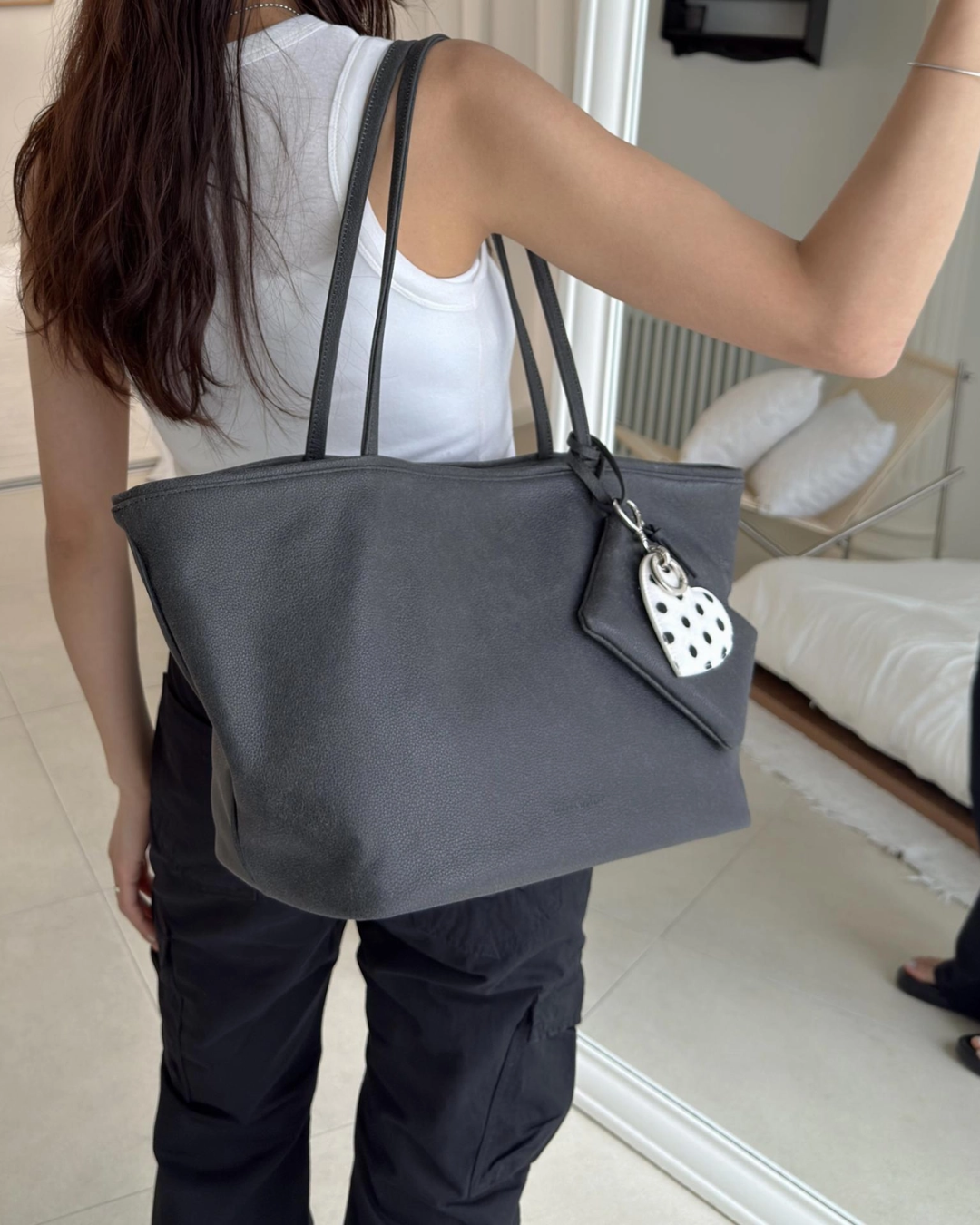 BUCKS AND LEATHER 059 Middle Shopper Bag