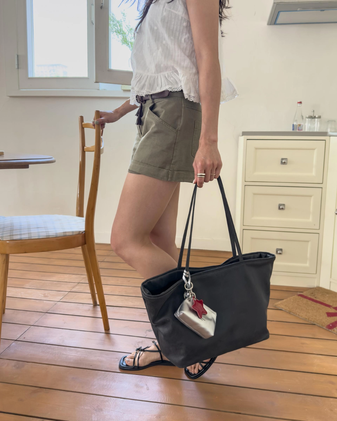 BUCKS AND LEATHER 059 Middle Shopper Bag