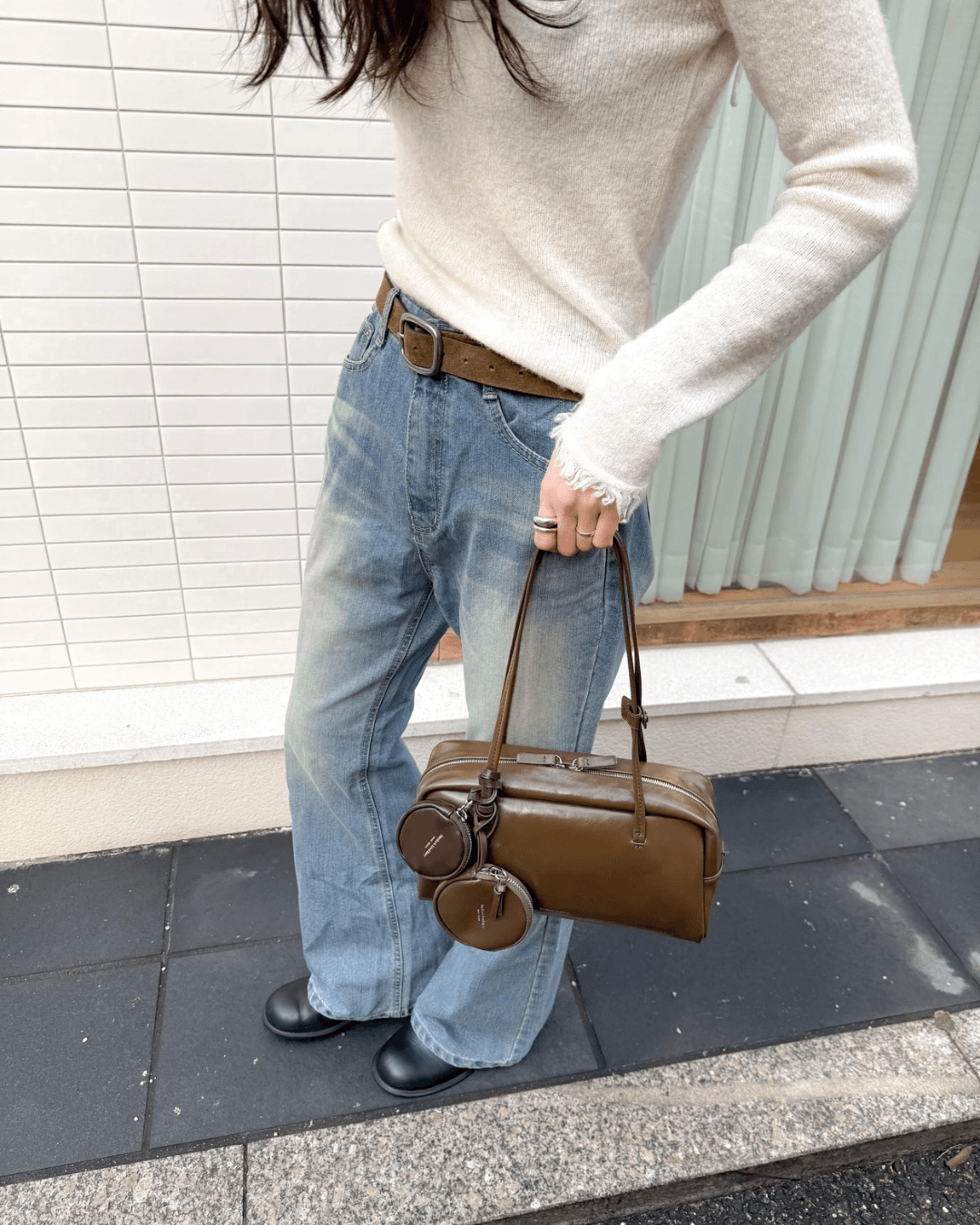 BUCKS AND LEATHER POUND BAG