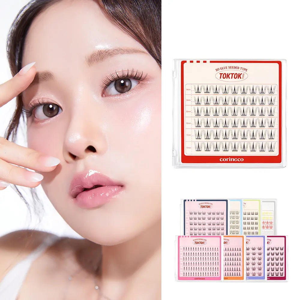 CORINGCO Toktok Hara Eyelash No Glue | 54pcs