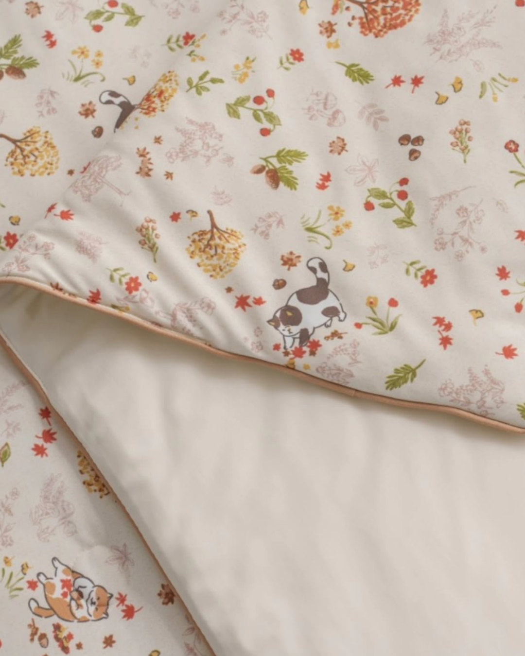 冰冰被 枫叶猫咪 Cooling Blanket Maple Cat