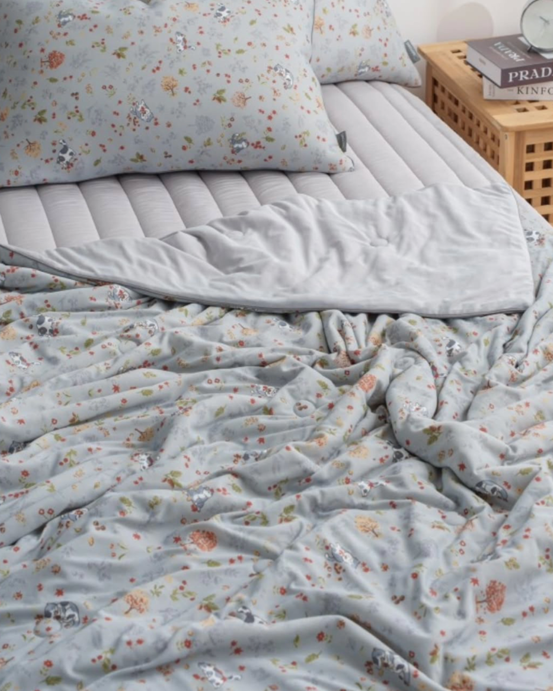 冰冰被 枫叶猫咪 Cooling Blanket Maple Cat