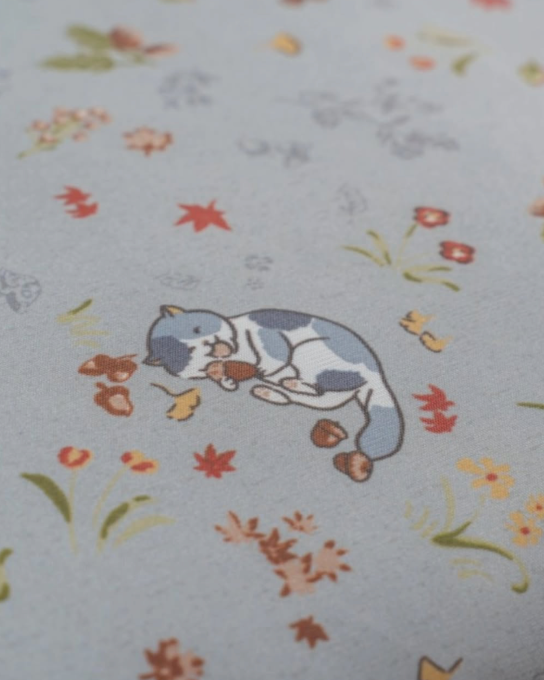 冰冰被 枫叶猫咪 Cooling Blanket Maple Cat