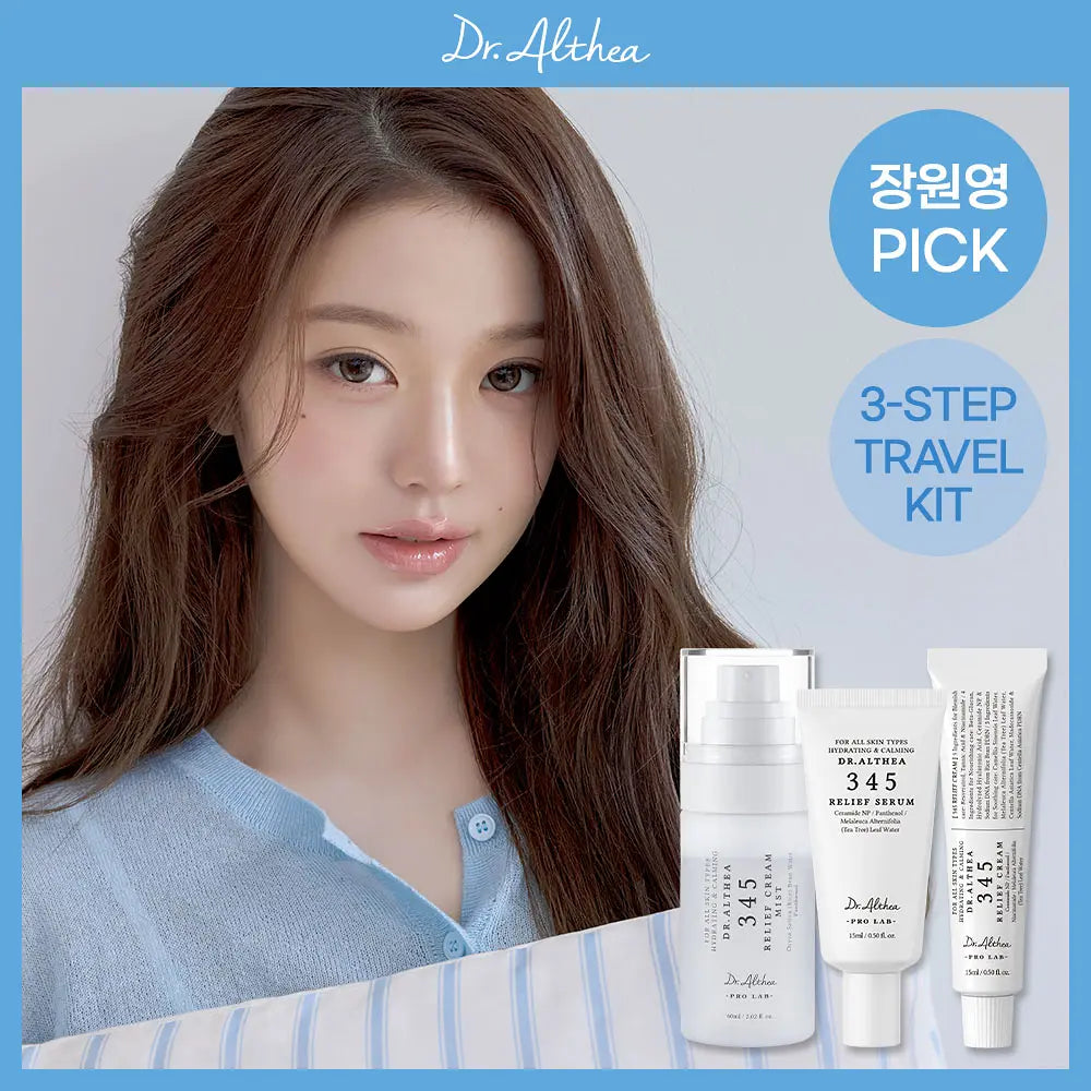 Dr. Althea 345 Travel Set (Mist 60ml+Cream 15ml+Serum 15ml)
