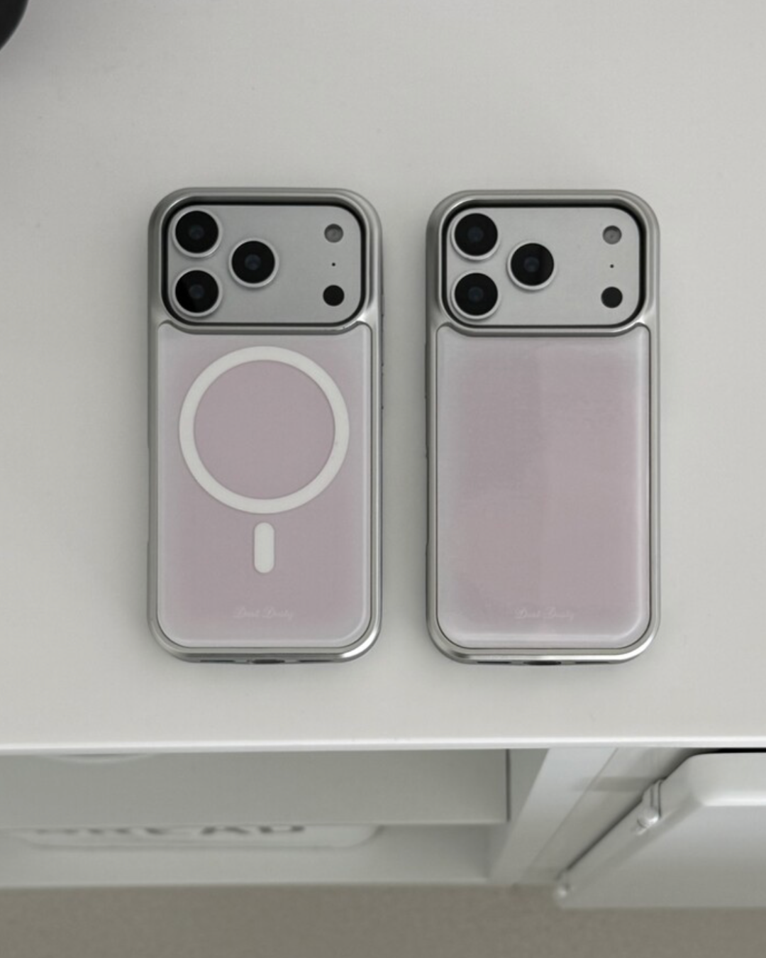 DUST DUSTY 001 Silver Bumper Case Phone Case