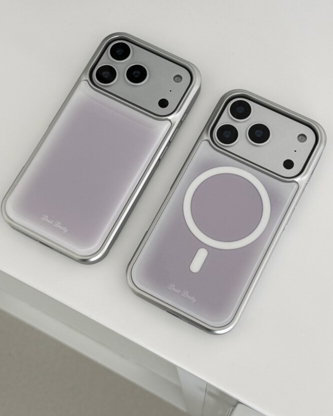 DUST DUSTY 001 Silver Bumper Case Phone Case