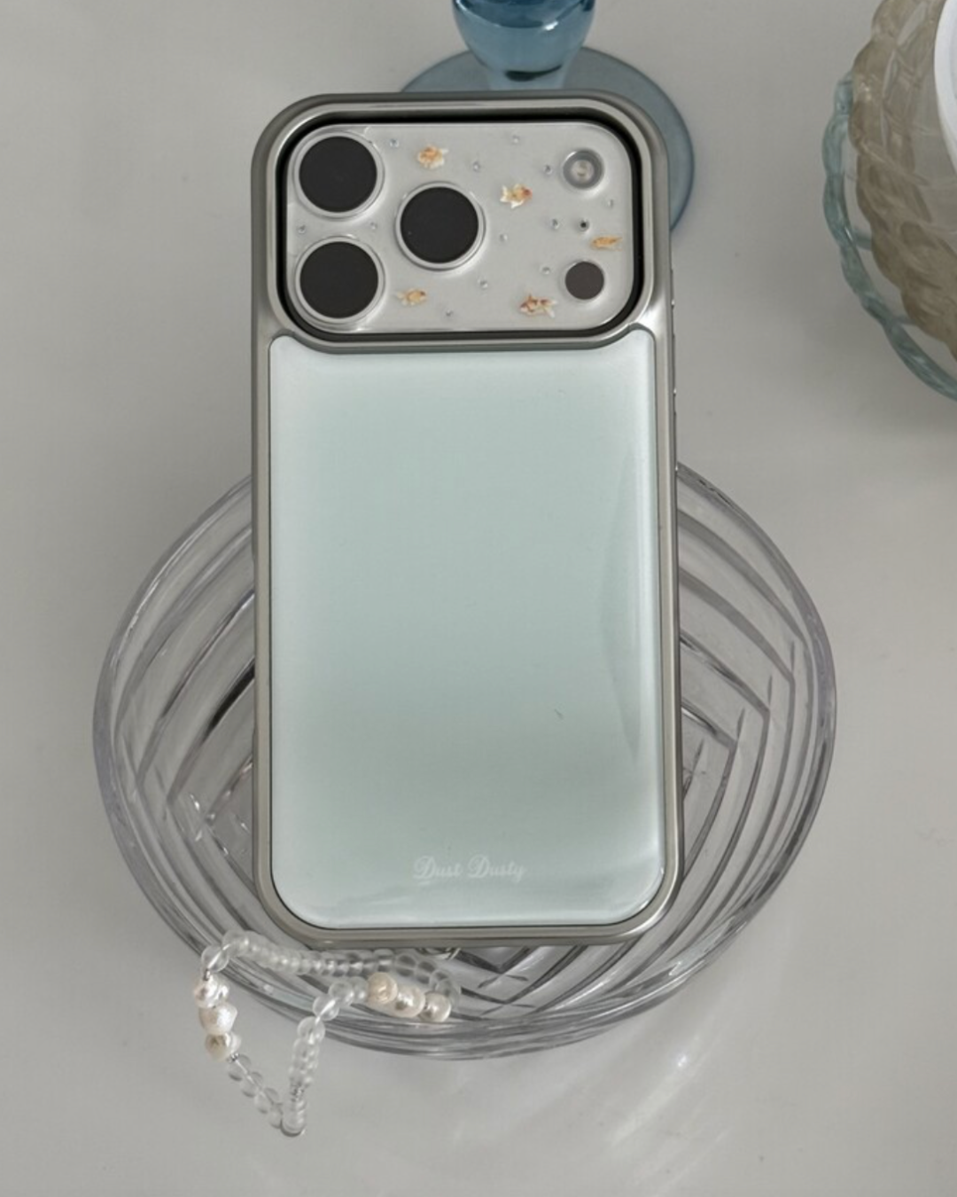 DUST DUSTY 001 Silver Bumper Case Phone Case