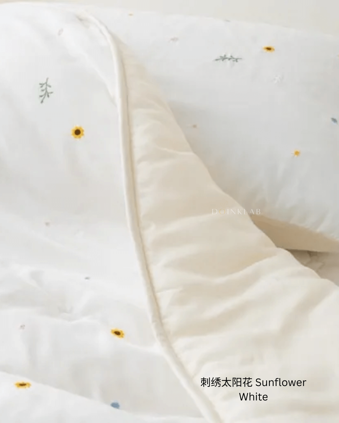 四季被 刺绣太阳花 Sunflower
