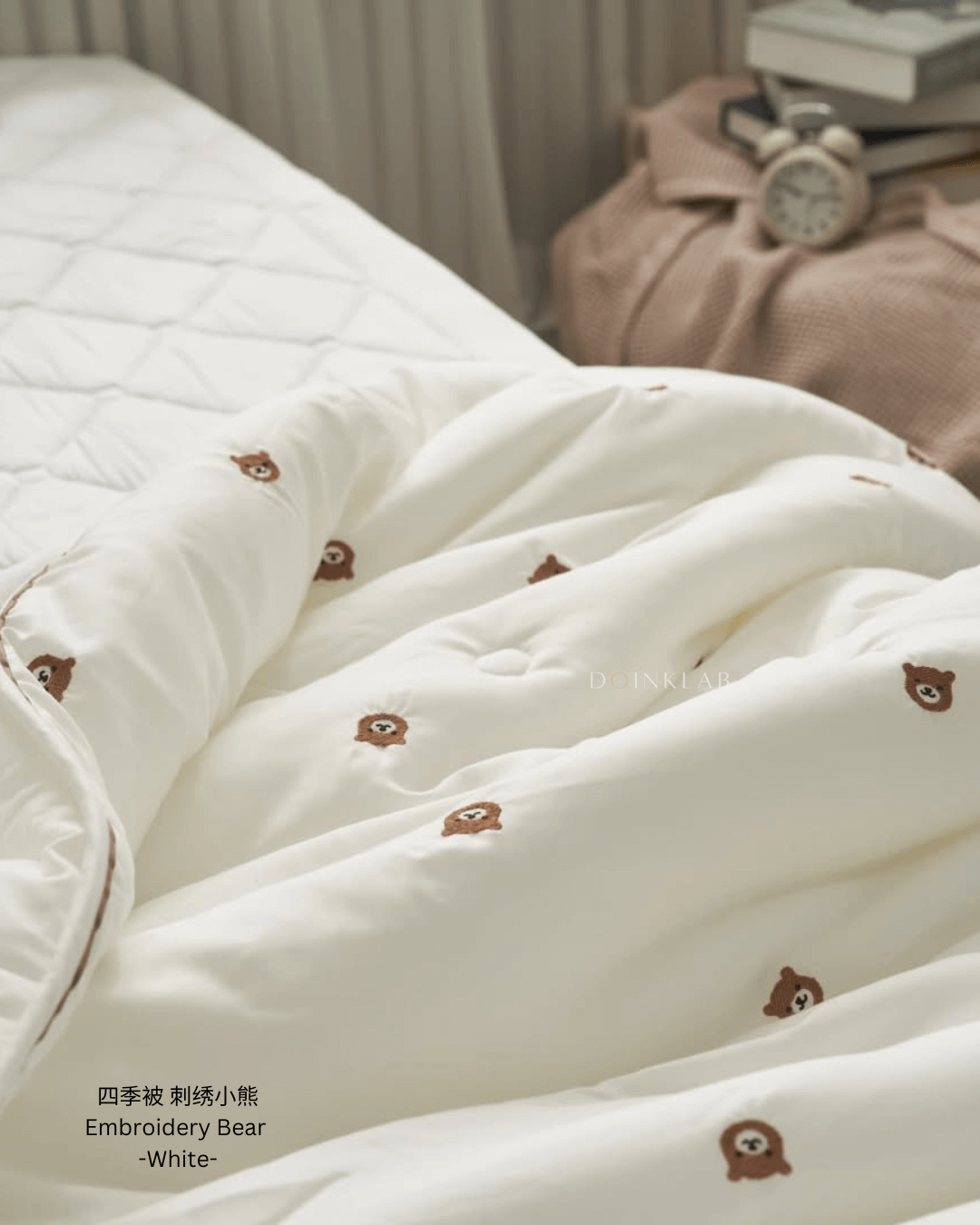 四季被 刺绣小熊 Embroidery Bear