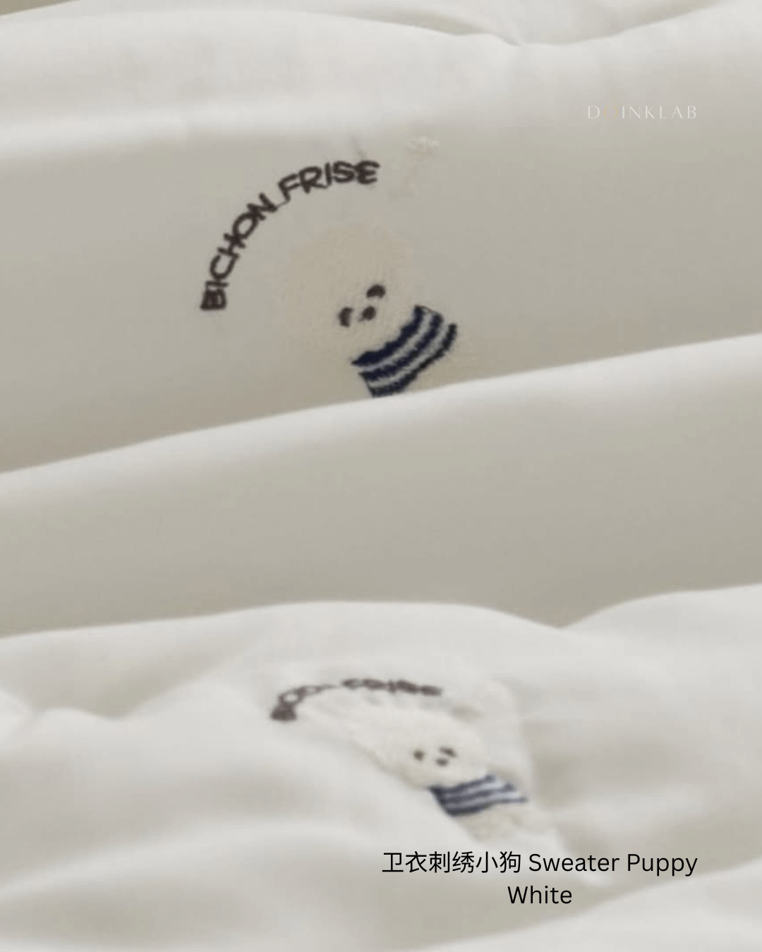 四季被 卫衣刺绣小狗 Sweater Puppy