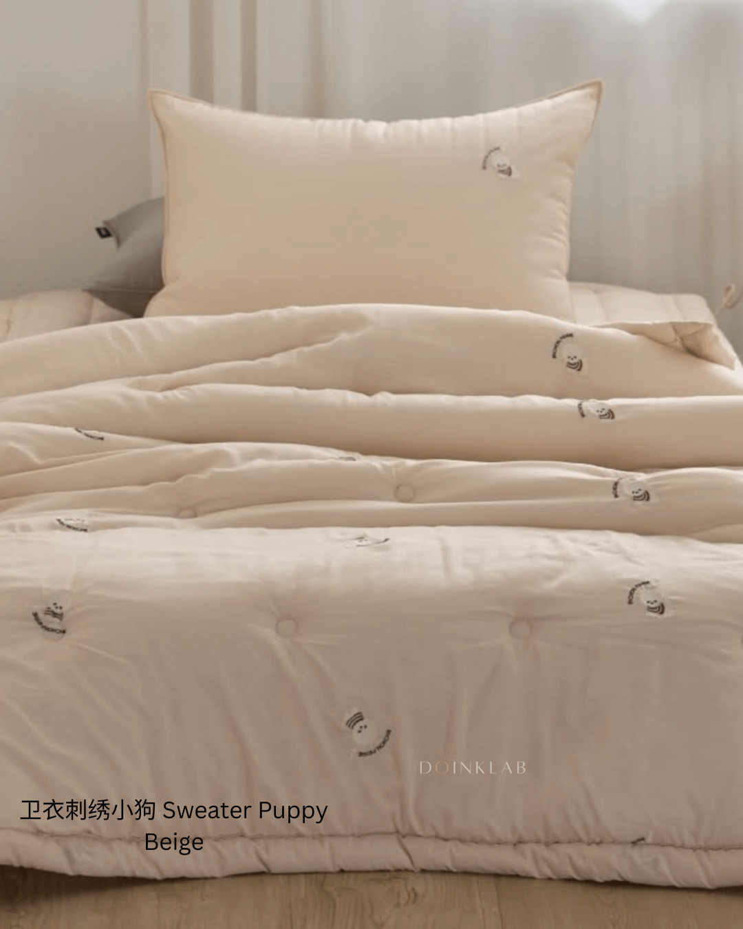 四季被 卫衣刺绣小狗 Sweater Puppy