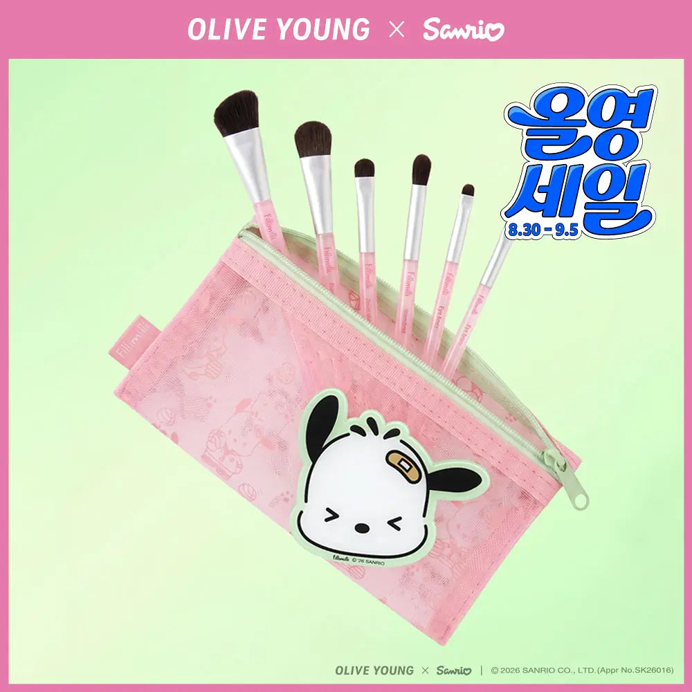 FILLIMILLI Make Up Brush Kit | 5ea (Pochacco Edition)