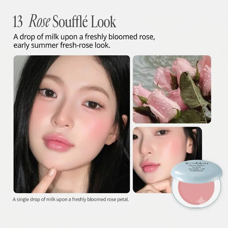 [READY STOCK] FRESHIAN Egg-Like Cream Blush | Free Keyring Pouch