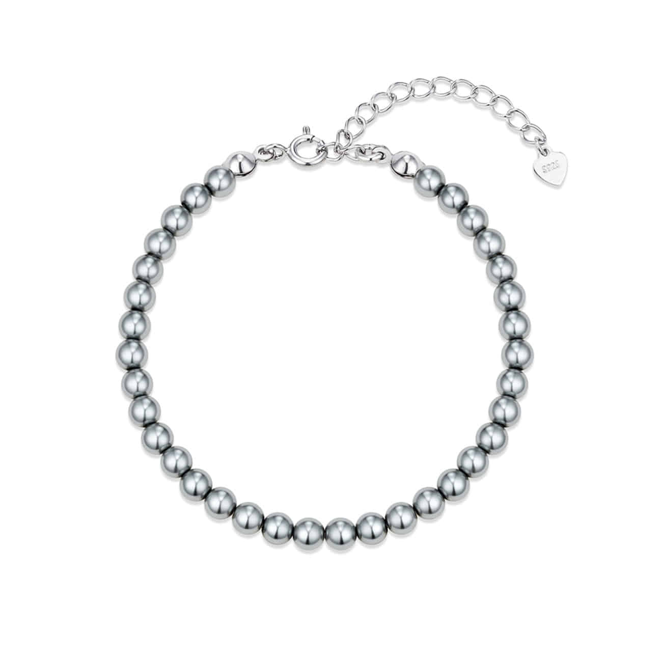 HAESOOL Classic Grey Pearl Bracelet
