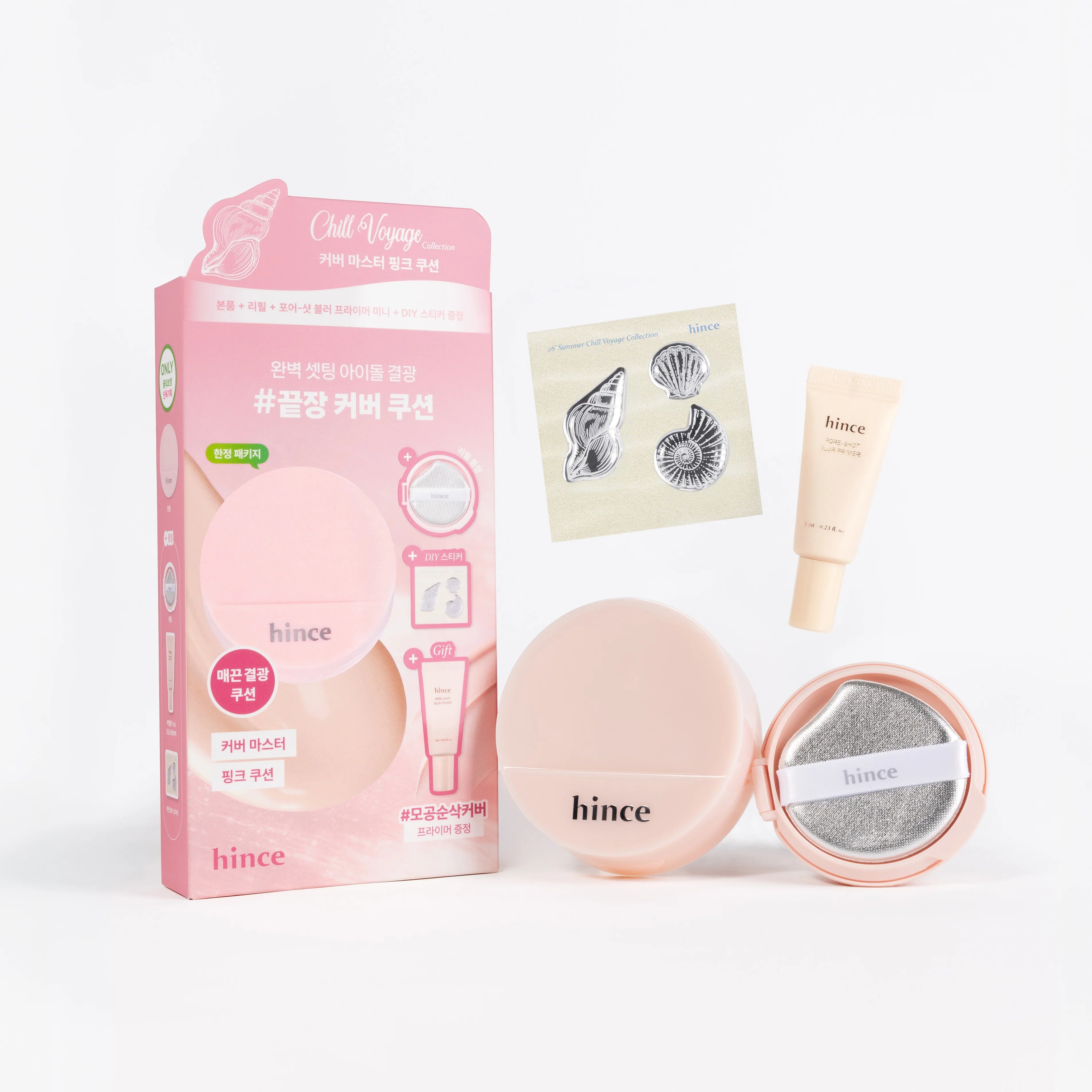 HINCE Cover Master Skin Cushion (For Coverage) | Original+Refill+Primer 7ml