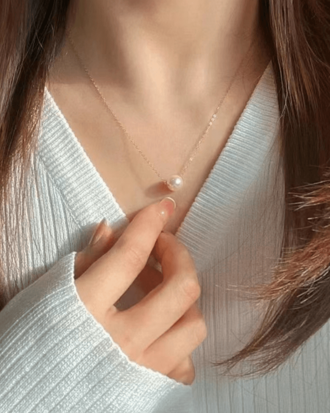 HAESOOL Classic Single Pearl Necklace 单颗珍珠
