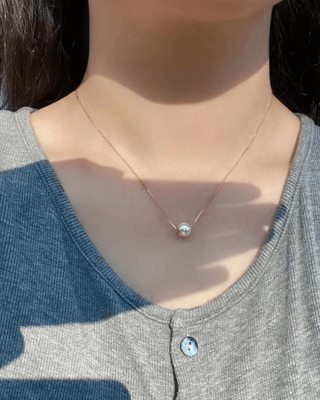 HAESOOL Classic Single Pearl Necklace 单颗珍珠