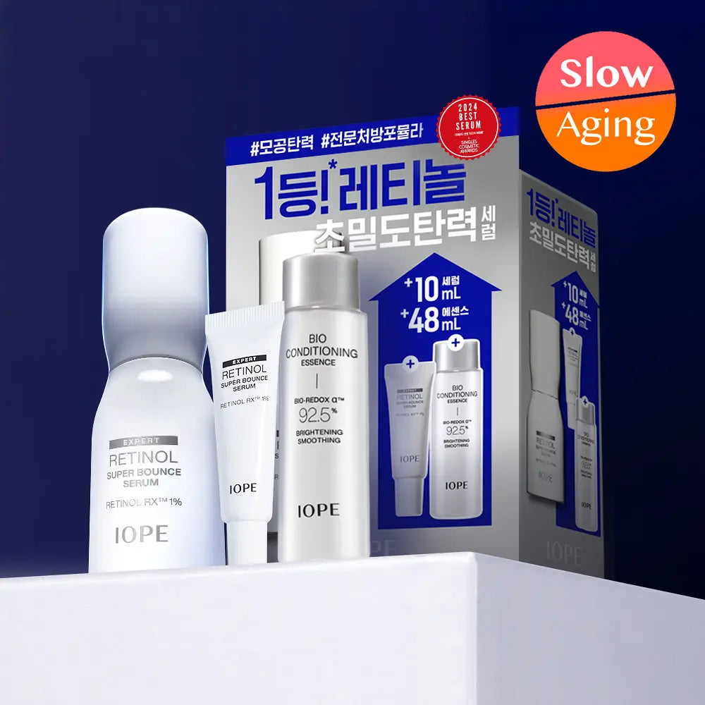 IOPE Super Bounce Serum | 30ml+10ml+ Bio Essence 48ml
