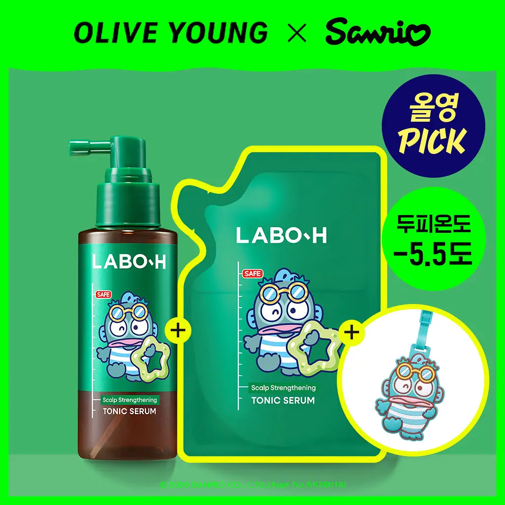 LABO-H Hair Loss Care Scalp Ampoule Tonic | 100ml+100ml + HANGYODON Luggage Tag