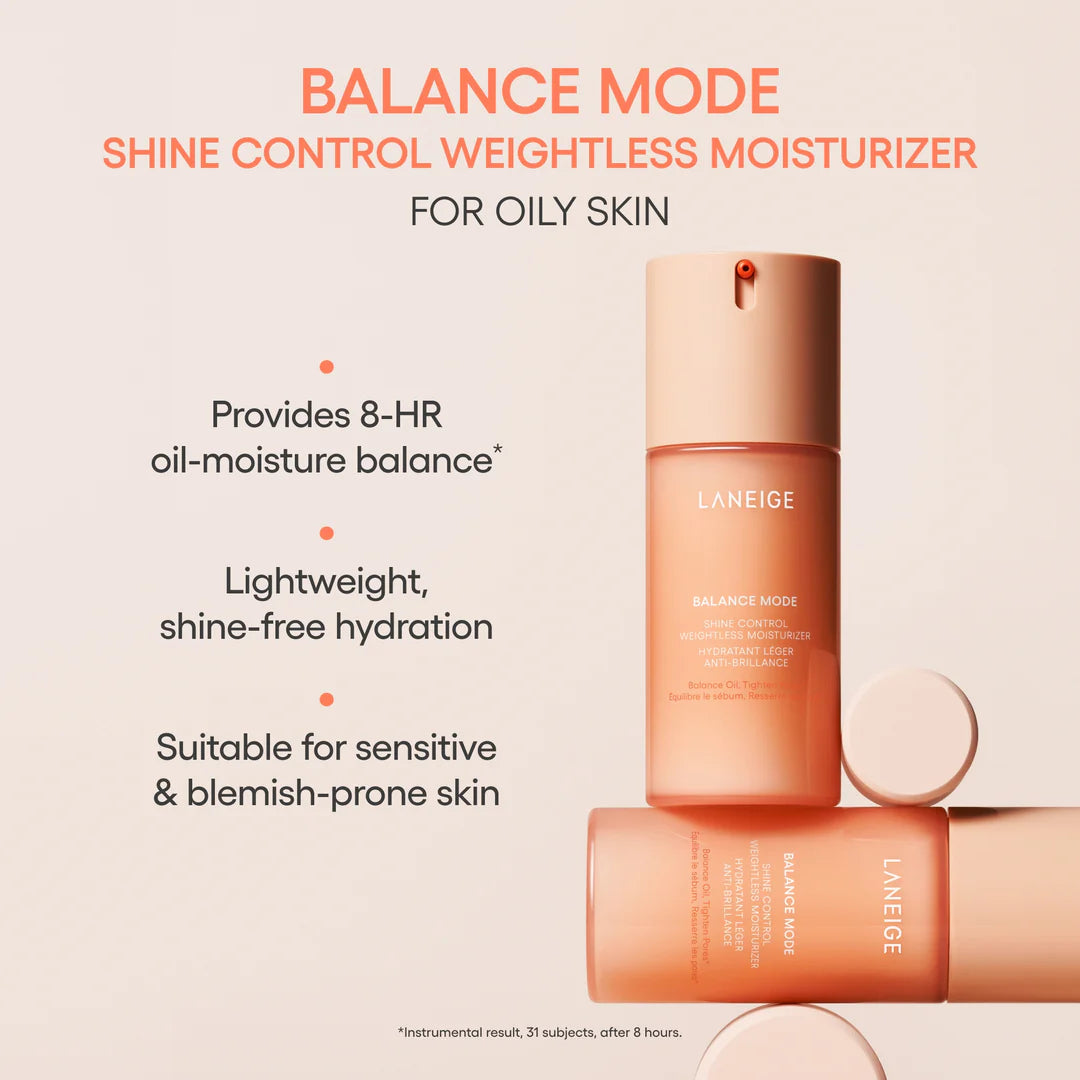 LANEIGE Balance Mode Shine Control Weightless Moisturizer | 80ml
