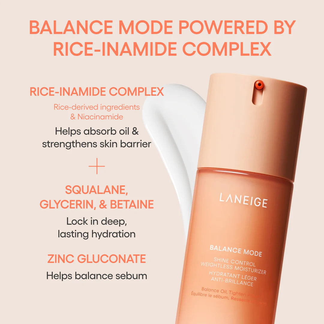 LANEIGE Balance Mode Shine Control Weightless Moisturizer | 80ml