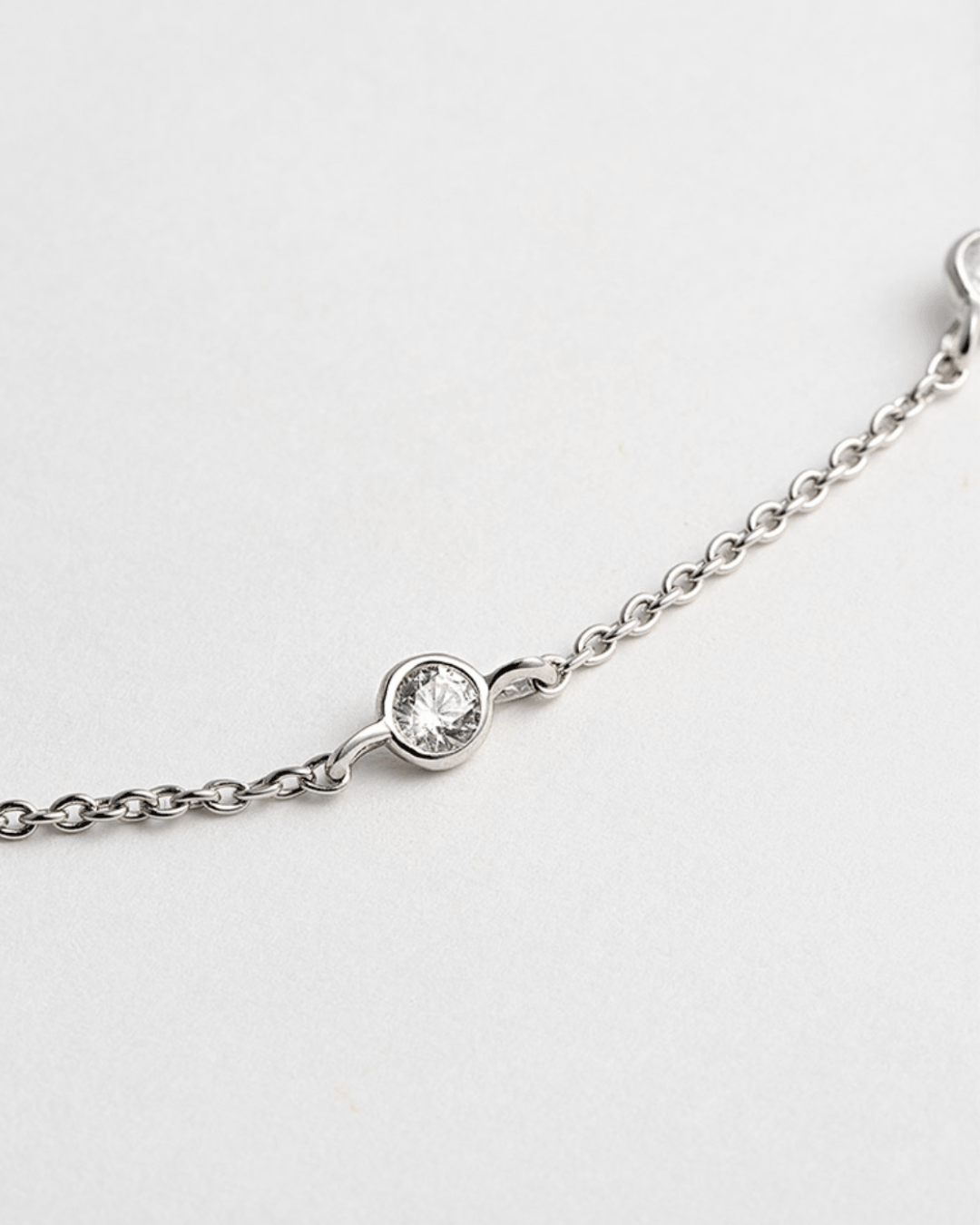 LLOYD 067 Bezel Set Station Necklace