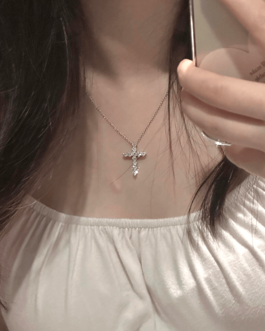 LLOYD 068 Shining Cross Long Necklace