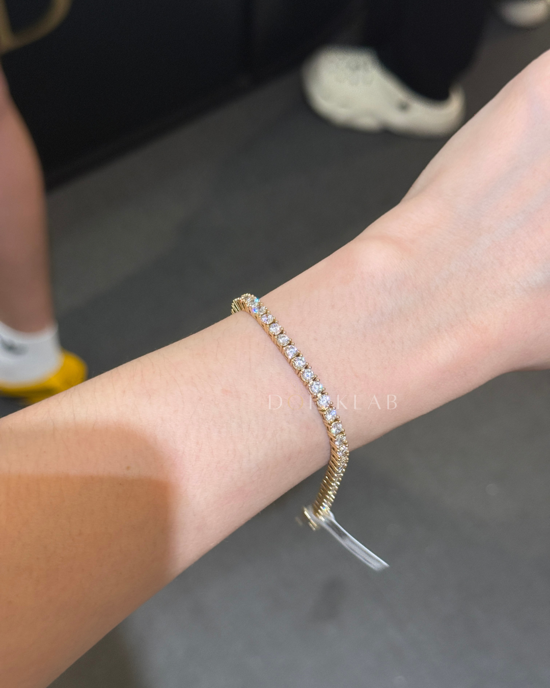 LLOYD 086 Brass Tennis Bracelet (Gold) 铜镀银 网球手链 (金色) 16CM