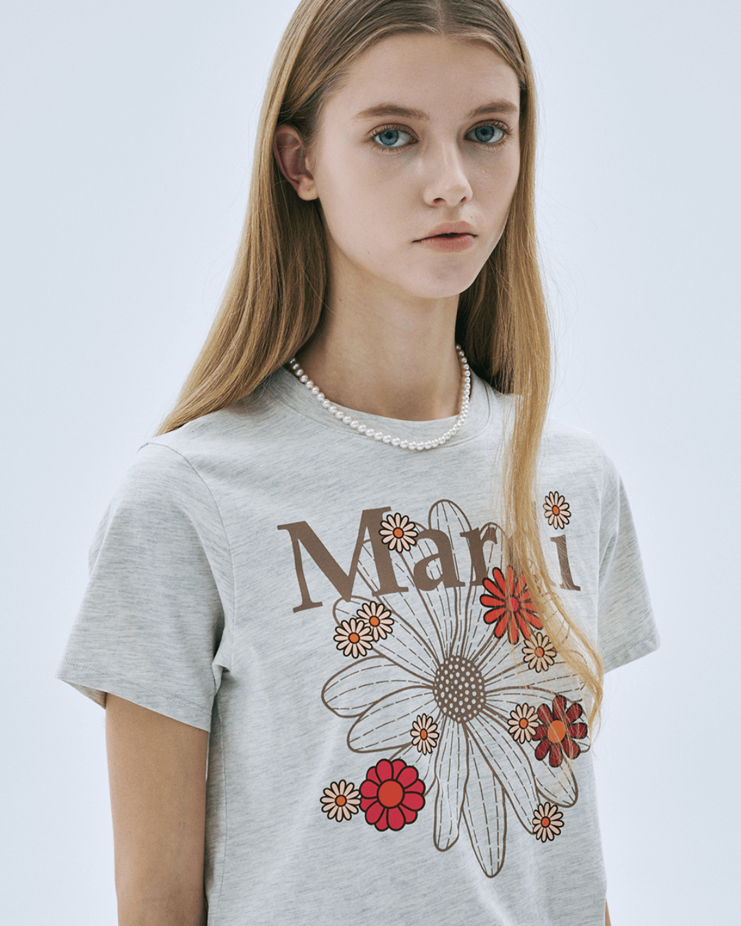 MARDI MERCREDI Slim Tshirt Flowermardi Blossom