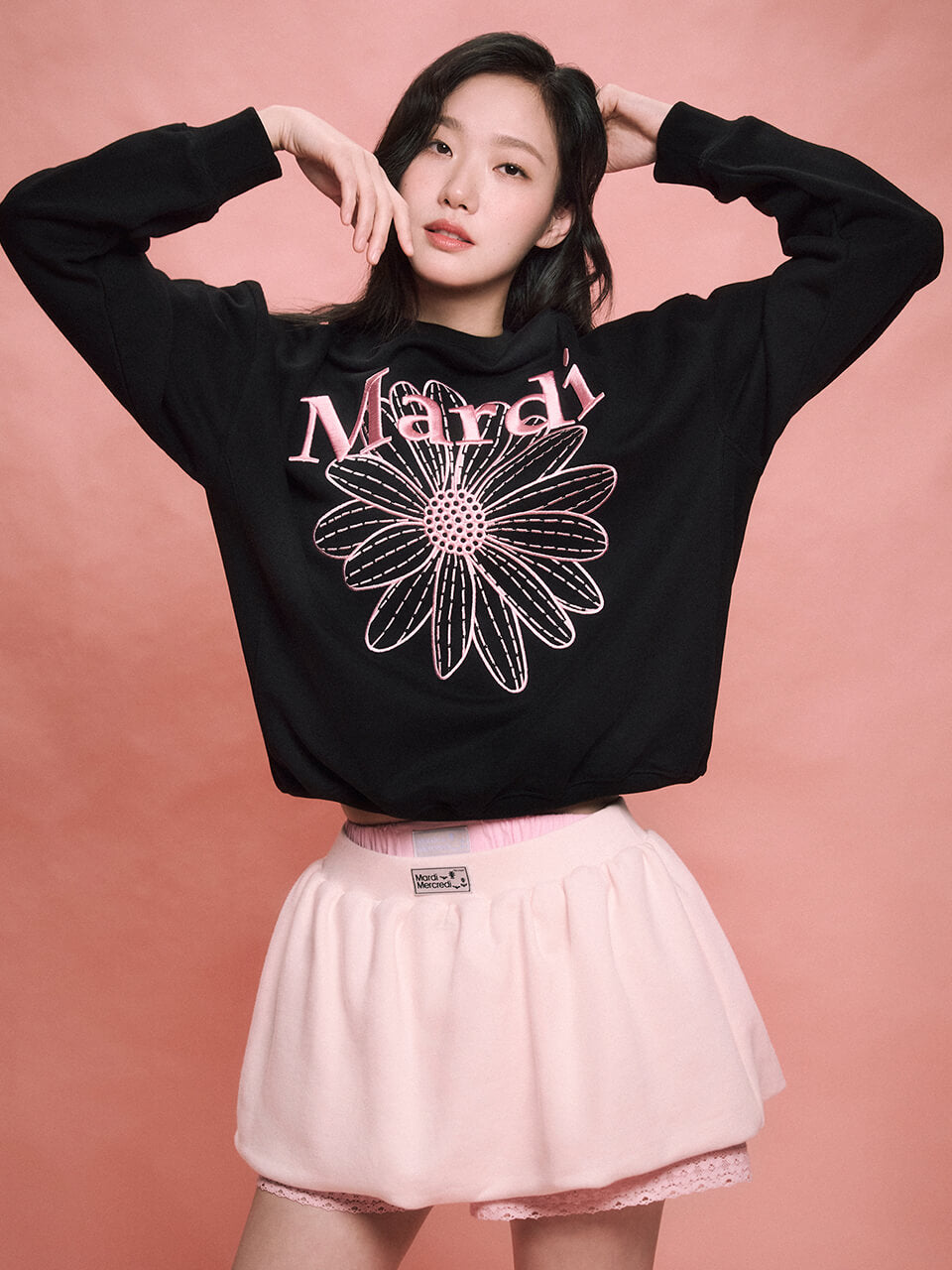 MARDI MERCREDI Sweatshirt Flowermardi Needlework