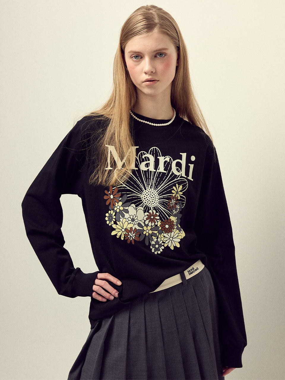 MARDI MERCREDI Tshirt Long Sleeve Flowermardi Jardin