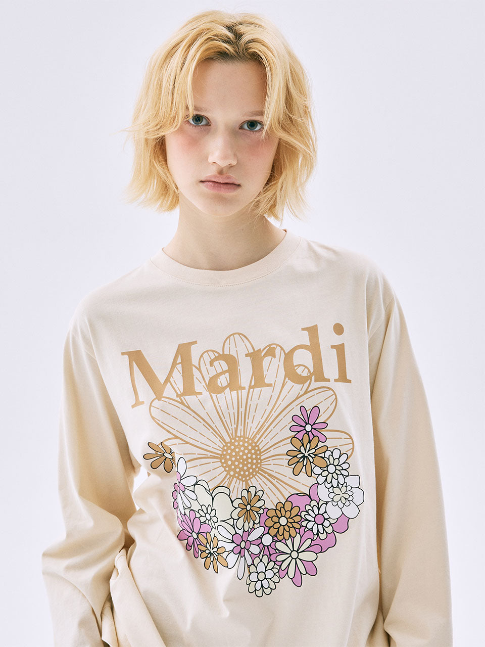 MARDI MERCREDI Tshirt Long Sleeve Flowermardi Jardin