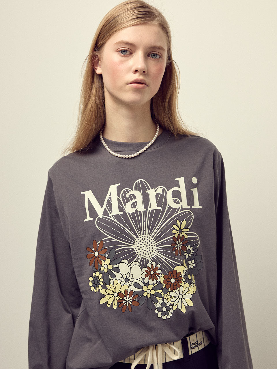 MARDI MERCREDI Tshirt Long Sleeve Flowermardi Jardin