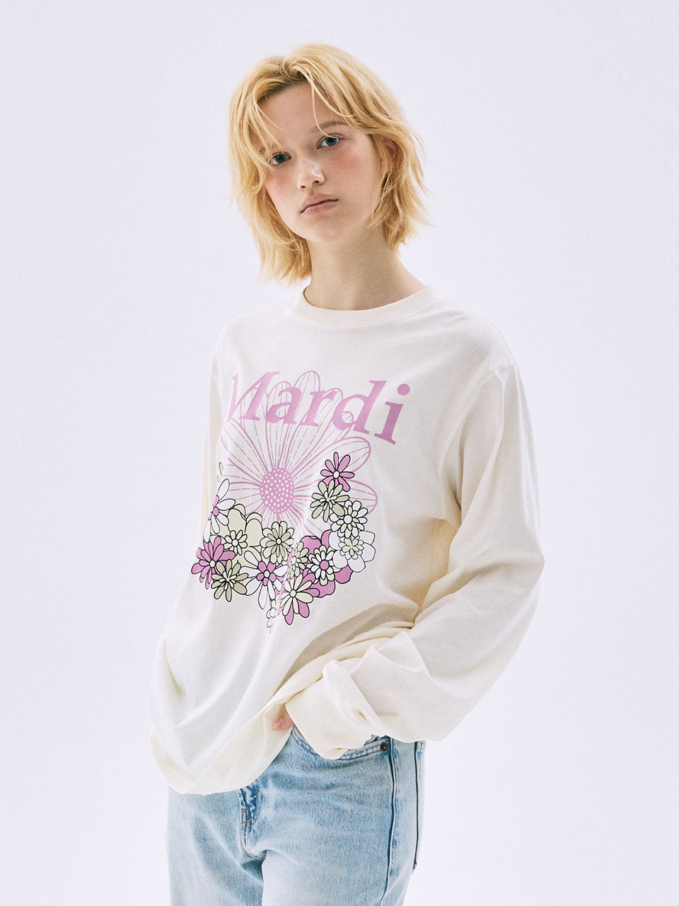 MARDI MERCREDI Tshirt Long Sleeve Flowermardi Jardin