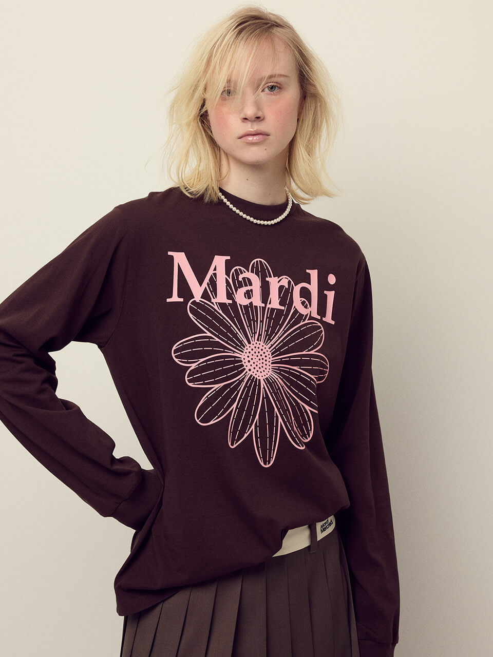 MARDI MERCREDI Tshirt Long Sleeve Flowermardi