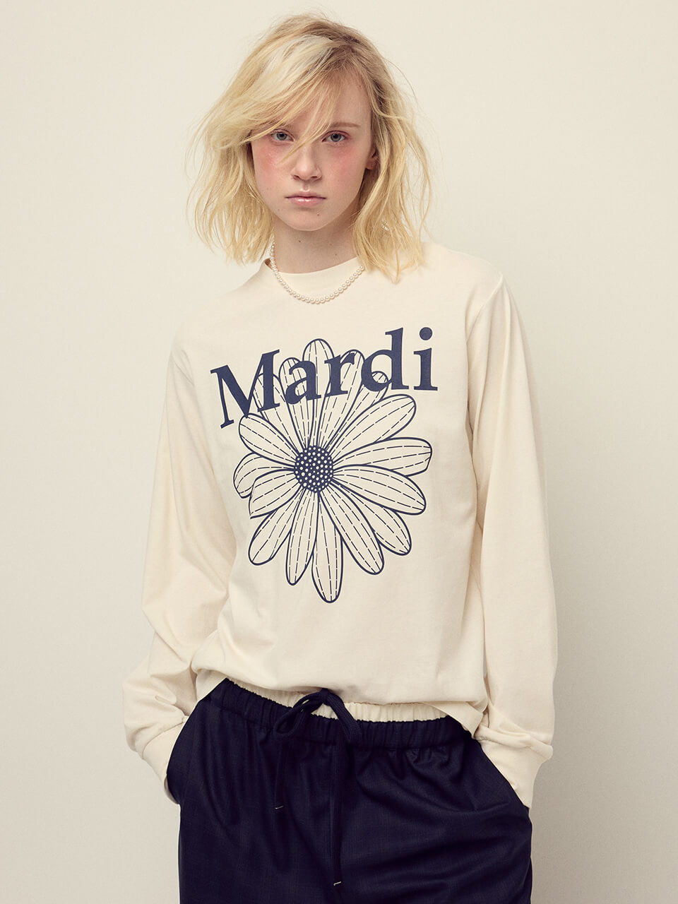 MARDI MERCREDI Tshirt Long Sleeve Flowermardi