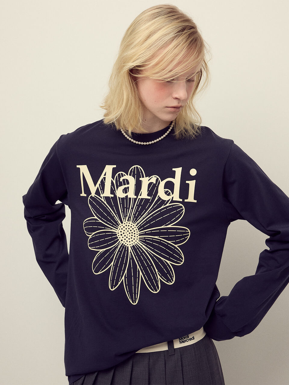 MARDI MERCREDI Tshirt Long Sleeve Flowermardi