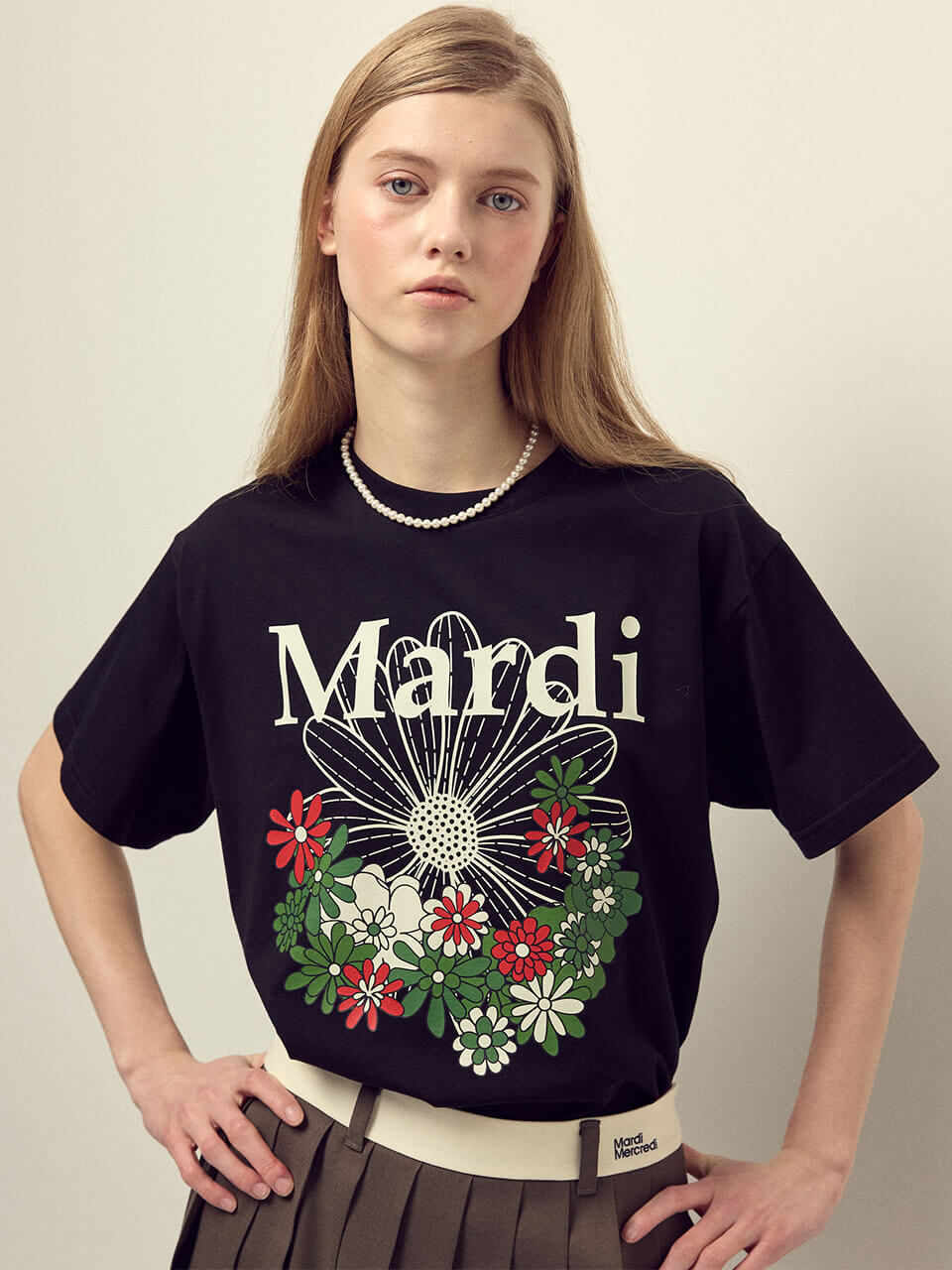 MARDI MERCREDI Tshirt Flowermardi Jardin