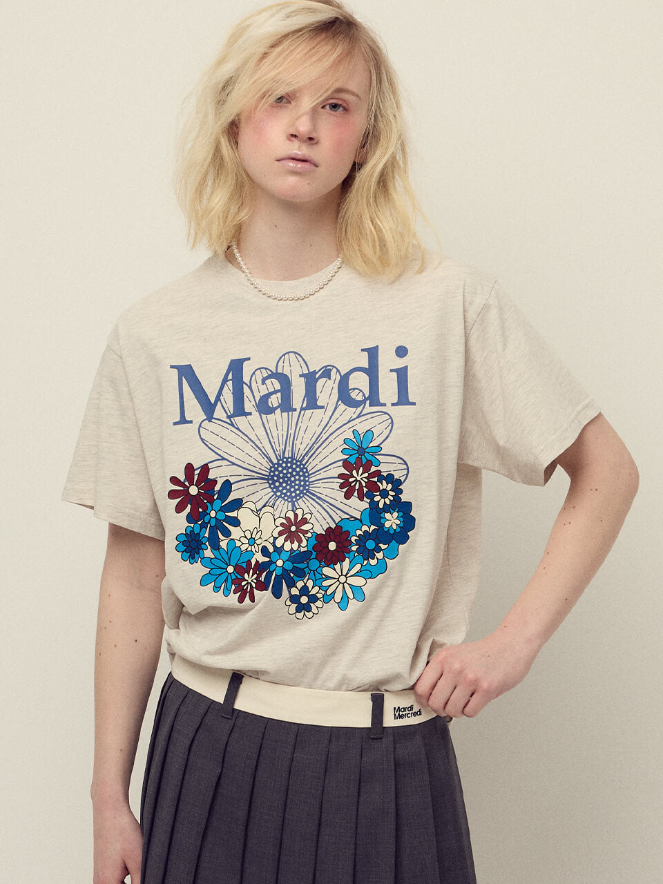 MARDI MERCREDI Tshirt Flowermardi Jardin