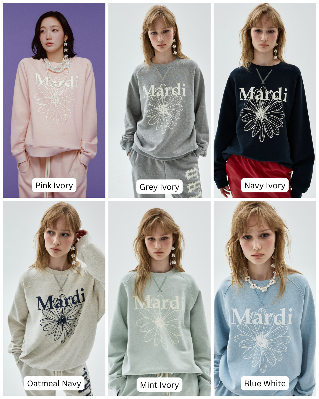 MARDI 105 SWEATSHIRT RAGLAN FLOWERMARDI