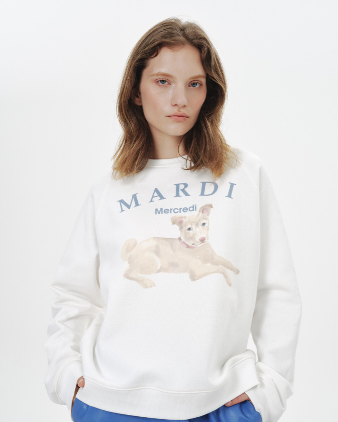 MARDI 107 SWEATSHIRT RAGLAN NEZ TOUT ROSE