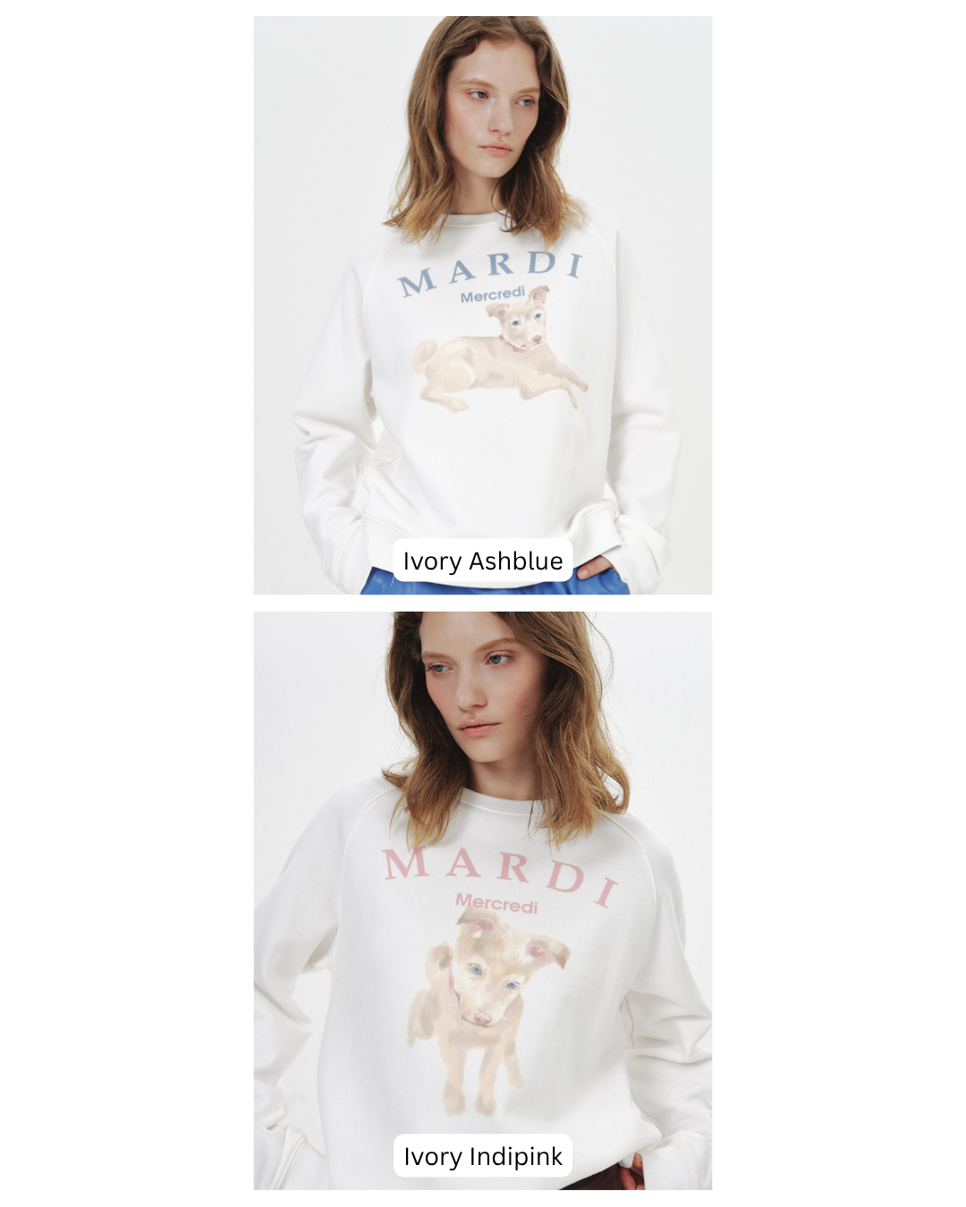 MARDI 107 SWEATSHIRT RAGLAN NEZ TOUT ROSE