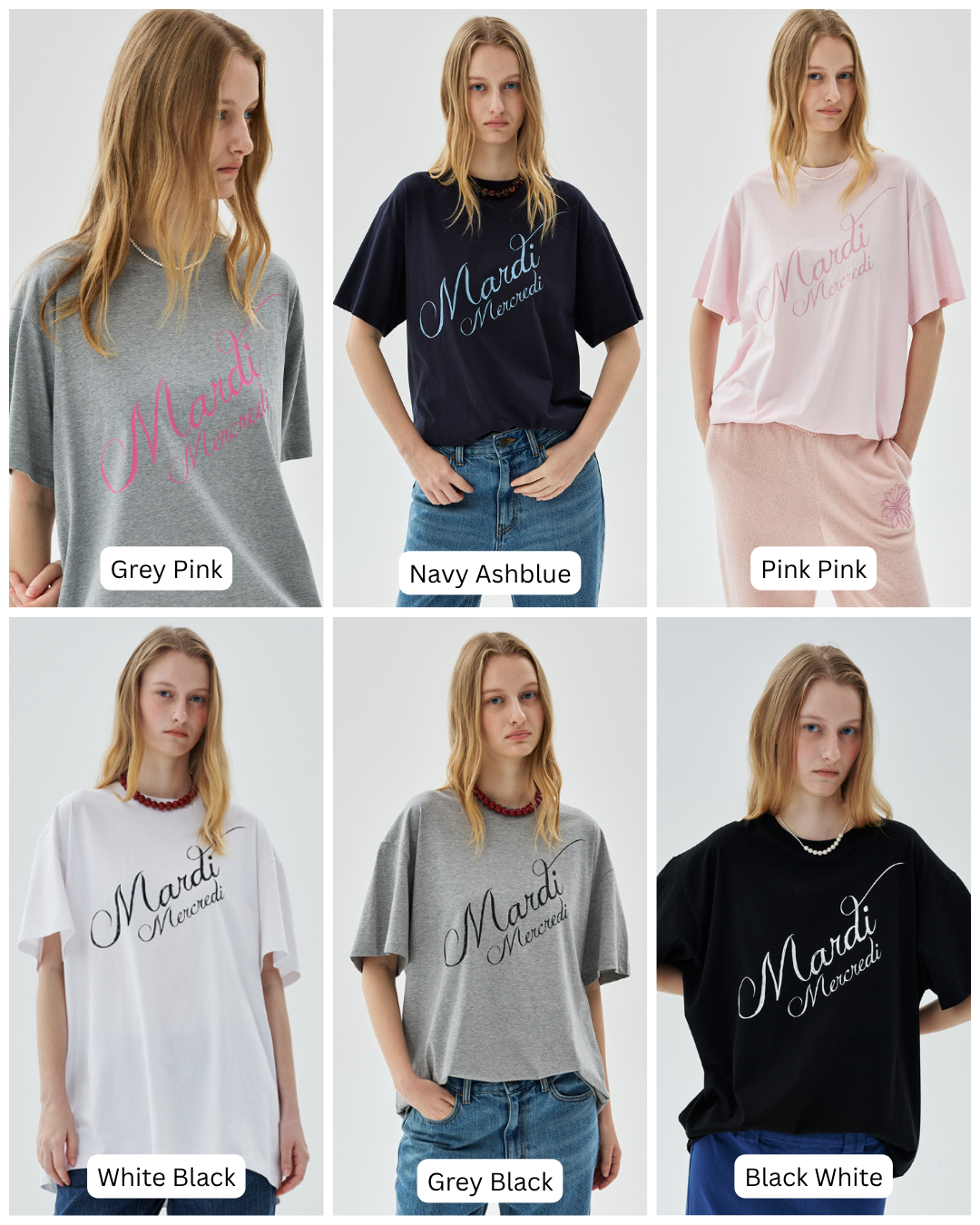MARDI 110 TSHIRT SCRIPT LOGO STACKED