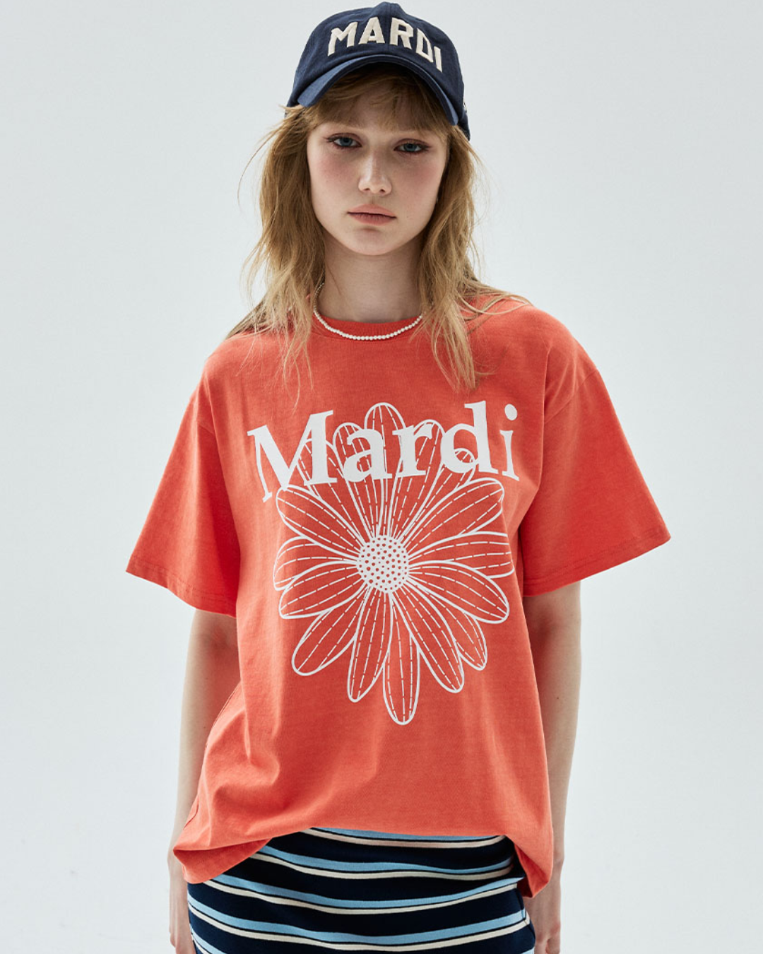 MARDI 112 TSHIRT FLOWERMARDI PIGMENT WASHING