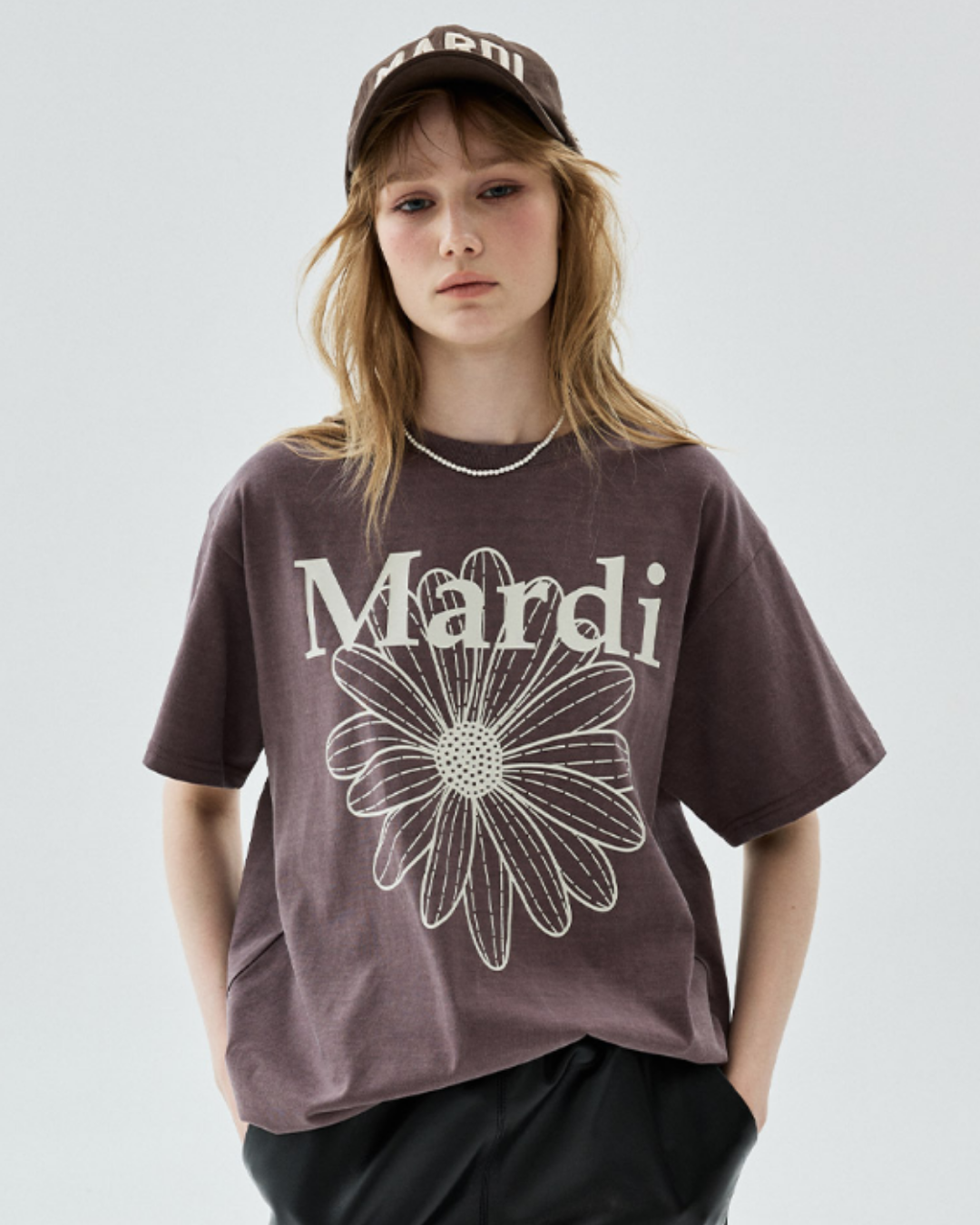 MARDI 112 TSHIRT FLOWERMARDI PIGMENT WASHING