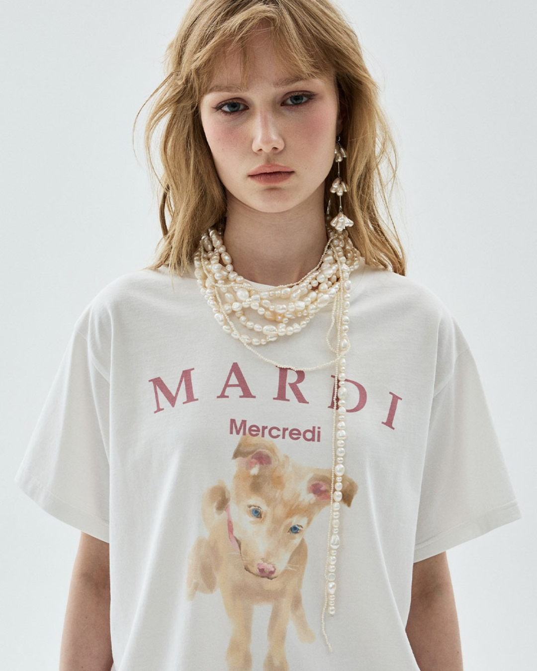 MARDI 117 TSHIRT NEZ TOUT ROSE