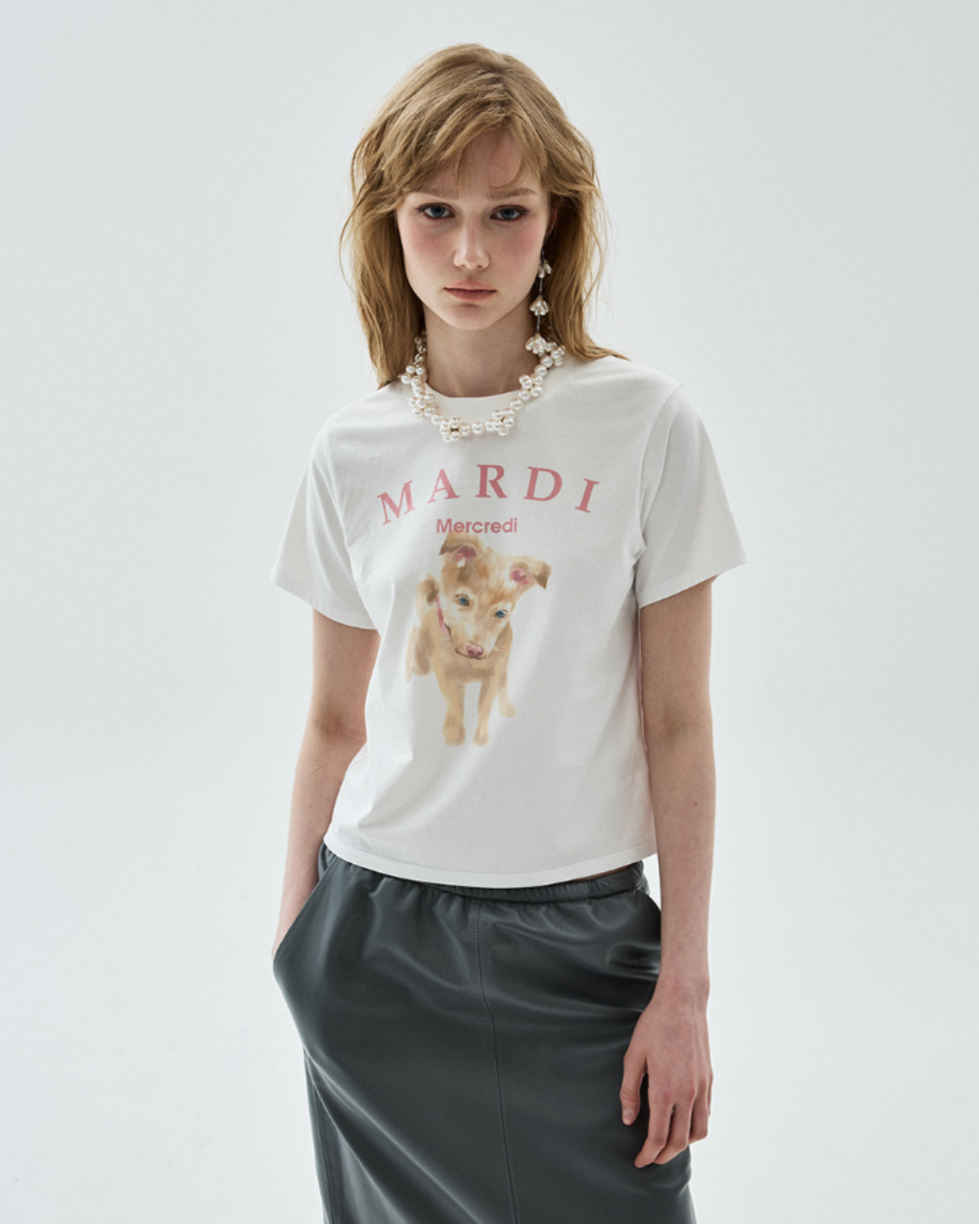 MARDI 118 SLIM TSHIRT NEZ TOUT ROSE